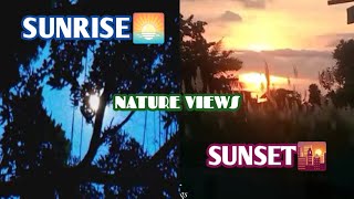 SUNRISE NATURE VIEWS amp SUNSETS WITH RELAXING MUSIC [upl. by Urian]