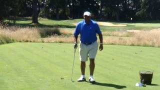 Charles Barkley LEFT Handed Golf Swing [upl. by Supen632]