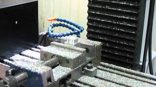 test of Wabeco F1410LF mill converted to CNC [upl. by Bradan]