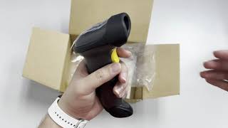 Unboxing Barcode Scanner Zebra LS2208SR [upl. by Duaner]