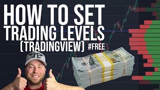 HOW TO SET TRADING LEVELS CRYPTO  FOREX  ETC TRADINGVIEW TUTORIAL  VOLUME PROFILE crypto xrp [upl. by Lebatsirhc]