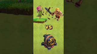 Barbarains amp Archers VS All level Giant Cannon clash of clans coc clashofclans shorts [upl. by Delinda]