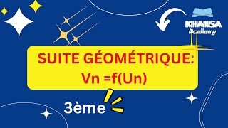 Comment montrer qune suite est géométrique [upl. by Telfer]