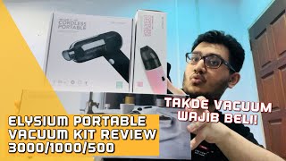 BELI KALAU TAKDE VACUUM ELYSIUM VACUUM KIT 3000  1000  500 SERIES PORTABLE VACUUM REVIEW MALAYSIA [upl. by Omar]