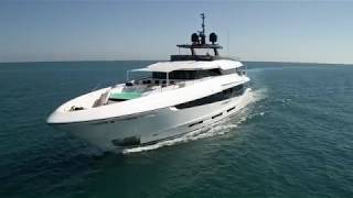 Mangusta Oceano Namastè  Navigate Miami in style  Mangusta Yachts [upl. by Nayd657]