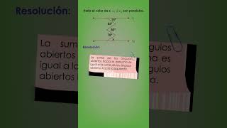 Cómo calcular ángulos entre líneas paralelas y una secante quebrada [upl. by Yssor]