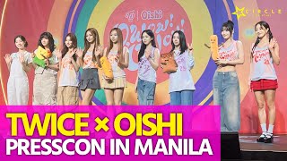 FULL HD Twice × Oishi Snacktacular Fanmeeting Grand Press Conference in Manila 2024 [upl. by Anha]