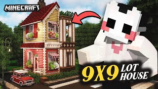 I built a CUTE 9X9 Lot House in Minecraft with Cocricot Mod [upl. by Delphina838]