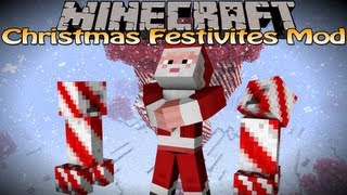 Minecraft Christmas Festivities Mod 145 New dimension Ornaments candy and MORE [upl. by Eeliram]