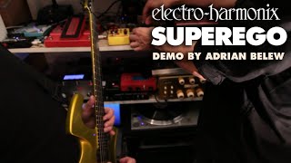 ElectroHarmonix Superego Synth Engine Pedal Demo by Adrian Belew [upl. by Atikal]