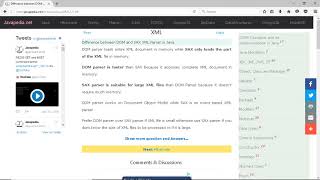 Difference between DOM and SAX XML Parser in Java  javapedianet [upl. by Heinrich]