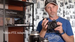 Nikon FTZ Adapter on my Nikon Z5 mirrorless to F mount Demo with Sample Images [upl. by Nonnad690]