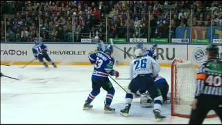 Nail Yakupov scores his first KHL goal  Первый гол Якупова в КХЛ [upl. by Morry]