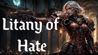 Litany of Hate  Sisters of Battle  Warhammer 40k Music [upl. by Eednim577]