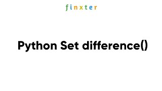 Python Set difference  Simple Explainer Examples Runtime Complexity [upl. by Valleau]