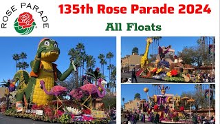 Rose Parade 2024  ALL FLOATS [upl. by Orodisi]