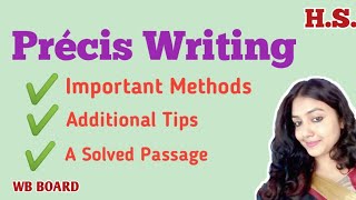 Précis Writing Important Rules with Additional Tips CLASS 12 WB BOARD [upl. by Heimlich568]