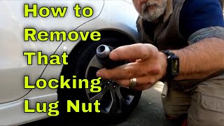 How to Remove Locking lug Nuts with No Key Hacks and Tools [upl. by Ydnim]