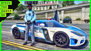 GTA 5 Mod Supercar Sunday Patrol Koenigsegg CCX GTA 5 Lspdfr Mod 4K [upl. by Ardnossac]