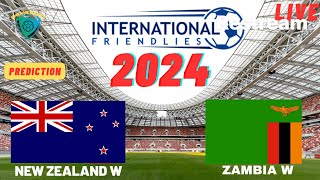 New Zealand vs Zambia Live Stream FIFA Womens Friendly 2024 Commentary Score amp Highlights [upl. by Kerri]