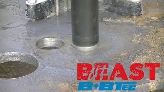 BEAST BBTec core drilling through pure steel [upl. by Gerianna203]