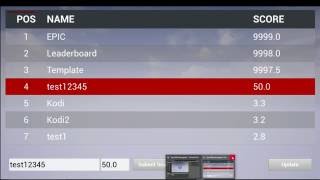 Free ue4 Online Leader board Tutorial [upl. by Yerrok94]