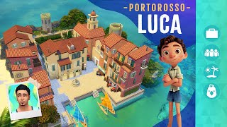 I Built Portorosso from LUCA Sims 4 Disney Build Tour No CC or Mods [upl. by Chevalier162]