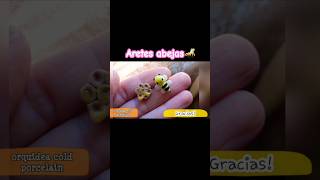 Aretes abejita porcelanafria diy hechoamano [upl. by Reilly]