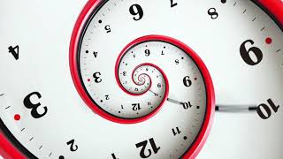 Spiral clock animation Free footage [upl. by Anecuza]