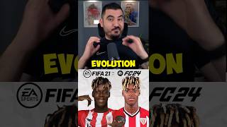 Nico Williams Evolution in FIFA Career Mode FIFA 21  FC 24 🔥 [upl. by Nyrhtak]