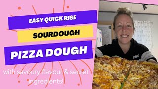 Perfect Sourdough Pizza Dough Recipe  Step by Step Tutorial and Secret Ingredients Quick Rise [upl. by Aziar]