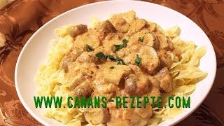 CHAMPIGNON SOSSE  für Pasta Nudeln  vegetarisch gesundes Rezept Soße CANANS REZEPTE [upl. by Uokes]