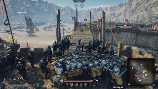 Conquerors Blade  Poleaxe 2570lvl Season 18 Ranked Battles Gameplay 25 No Commentary [upl. by Redlac]