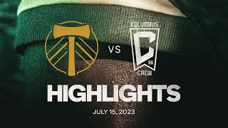 HIGHLIGHTS  Portland Timbers vs Columbus Crew  July 15 2023 [upl. by Dellora580]