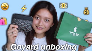 Goyard Matignon wallet black unboxing  Cass Kinling [upl. by Matless]