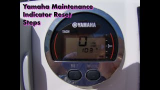 HOWTO 🤓 🤓Reset the maintenance indicator YAMAHA gauge  diy fish fishing boat yamaha [upl. by Case]