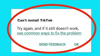 Fix Cant Install  Download TikTok App in Google Playstore In Android [upl. by Rechaba]