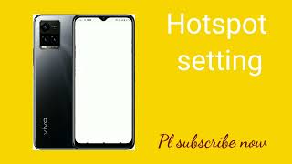 How to set hotspot settings in vivo Y33s Vivo Y33s mein hotspot settings keise karenge [upl. by Alihs606]