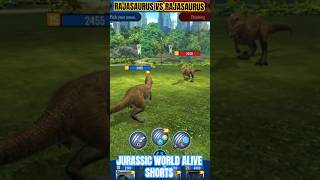 Rajasaurus vs Rajasaurus  Jurassic World Alive Shorts [upl. by Eiroc]