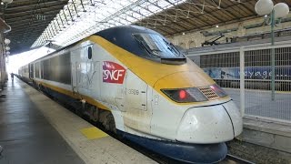 French Trains Paris  TGVs at Gare Du Nord [upl. by Linkoski]