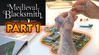 LEGO  Building The Medieval Blacksmith PART 1 [upl. by Bevus]