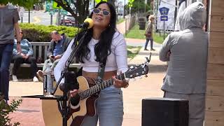 Cecilia Grace in Downtown Montauk at the 2023 Montauk Music Festival [upl. by Wimsatt]