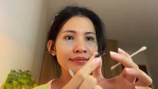 ASMRNO TALKING Friend does your nighttime skincare routine  layered sounds PHANMUNASMR28 [upl. by Azil]