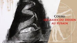 Cours  comment dessiner au fusain  1 [upl. by Eetsirk79]