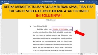 Cara Menghilangkan dan Menampilkan Overtype di Microsoft Word [upl. by Aylmer]