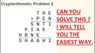 Cryptarithmetic problem 2  cryptarithmethic problems elitmus  cryptarithmetic tricks  Infosys [upl. by Namharludba686]