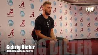 Gehrig Dieter Talks Alabama Fall Camp [upl. by Kimbell]