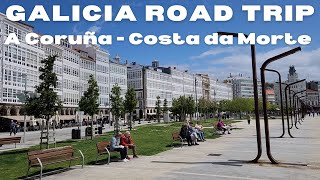 One day road trip guide from Santiago de Compostela to A Coruña and across Costa da Morte in Galicia [upl. by Kondon672]