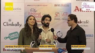 Nakuul Mehta Actor amp Storyteller and Jankee Parekh Mehta Vocalist  BW Festival of Wellbeing [upl. by Casar747]