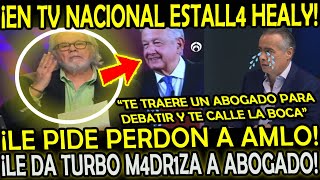 EN CADENA NACIONAL ESTALL4 RUIZ HEALY LE PIDE PERDON A AMLO Y LE DA TURBO M4DR1Z4 A ANALISTA [upl. by Jacquenette]